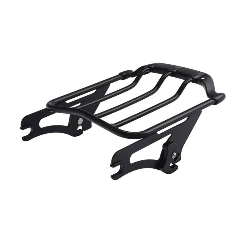 Motorrad-hinterer Gepäckbrücke Für Touring Für Street Für Glide Für Road Für King Für FLTR FLHX 2009-UP Motorrad Two Up Gepäckträger Hinten Gepäck Rack(Schwarz) von YANGTINGTING