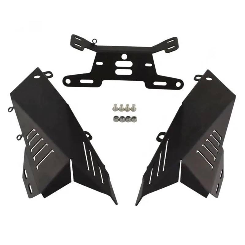 YAQEMOE Kennzeichenhalter Motorrad Kompatibel Mit CBR600RR Für F5 2007-2012 Motorradzubehör Auspuff Kennzeichenhalter Halterung Kotflügel Für Eliminate Kit von YAQEMOE