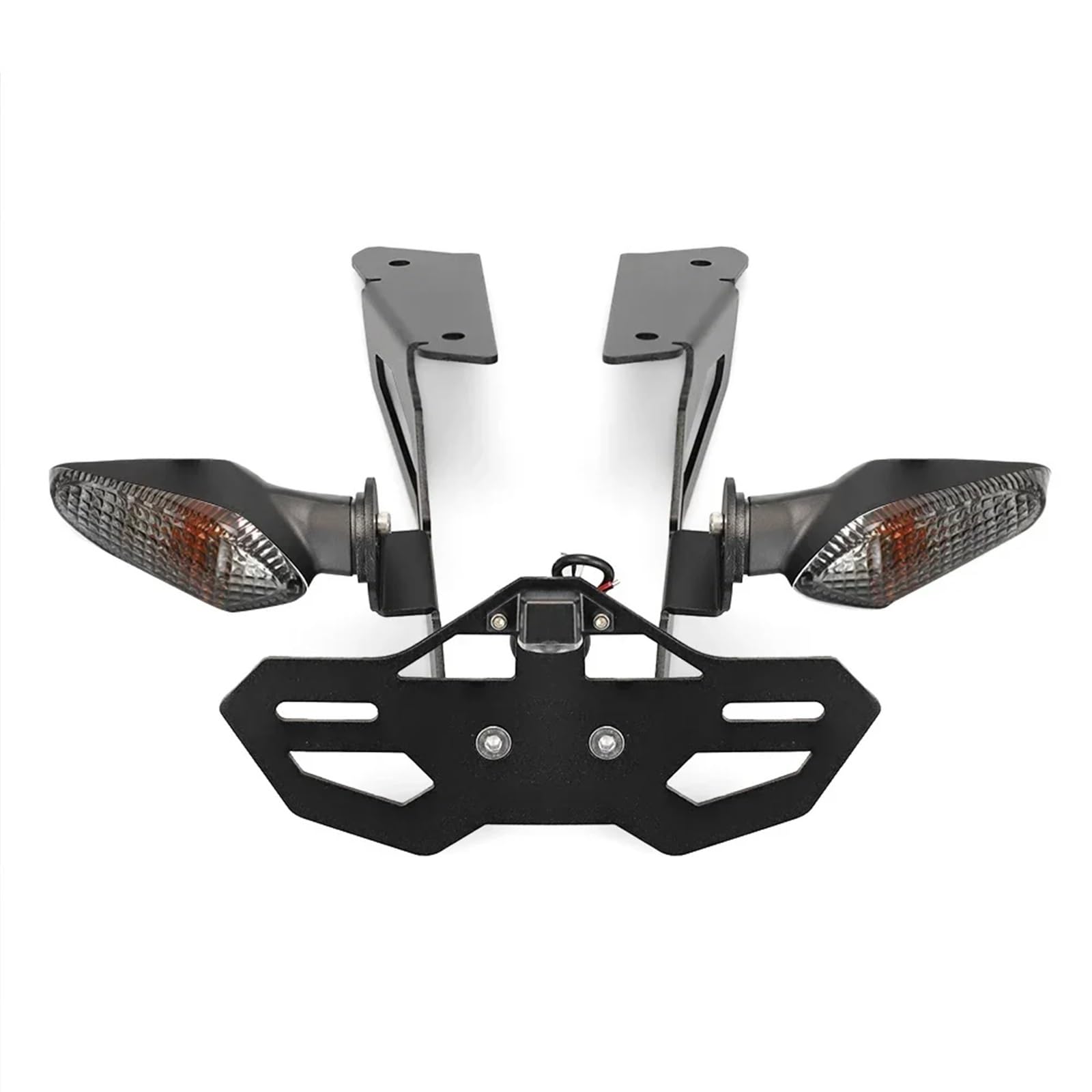 YAQEMOE Kennzeichenhalter Motorrad Kompatibel Mit Ducati Für Supersport 939 S 2017-2020 Für 950 S 2021-2023 Zulassungslizenzhalterung Heckfender Für Eliminator(B SmokeLight Bracket) von YAQEMOE