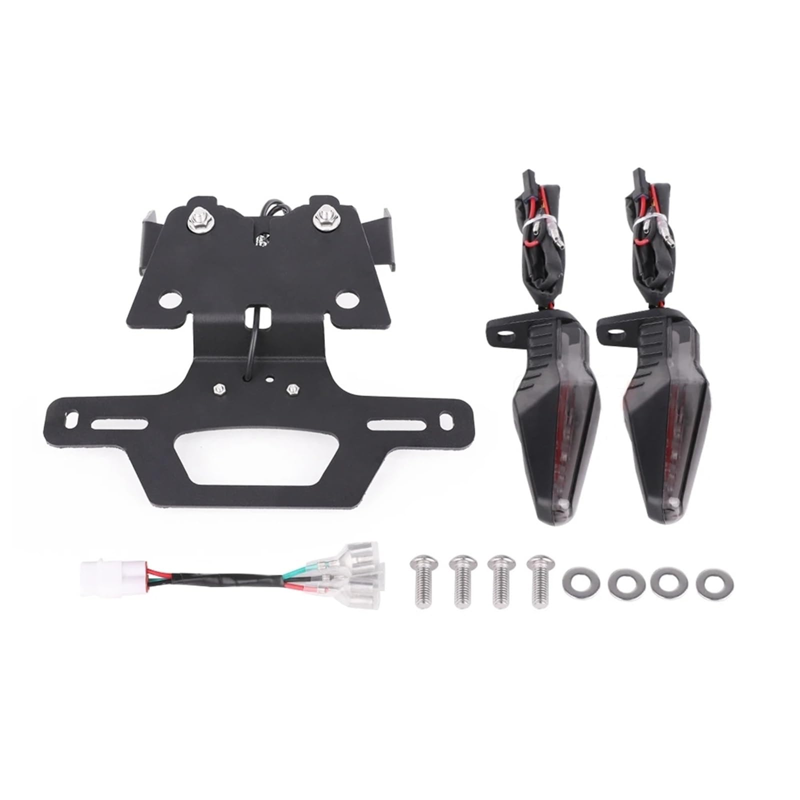 YAQEMOE Kennzeichenhalter Motorrad Kompatibel Mit Suzuki Für GSX-8R Für GSXS8R 2024 Für GSX-8S 2023-2024 Heckfender Für Eliminator Kit Kennzeichenhalterung Mit Bremssignalen von YAQEMOE