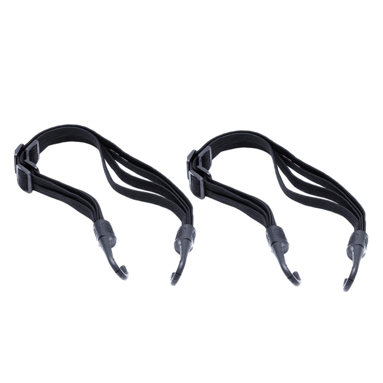 YARNOW 2 Stück Gepäck Seil Fahrrad Gepäckband Motorradgepäckbänder Motorradkoffer Elastischer Gepäckgurt Gepäckbinderiemen Regal Gebundenes Seil Festes Seil Cargo-zurrgurt Black Polyester von YARNOW