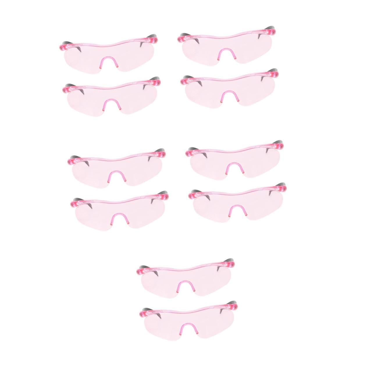 YARNOW 5 Sätze Kinderbrillen Baubrillen Chemie Brille Schutzbrille Masse Arbeitsschutzbrille Sicherheitsglas Sicherheits-sonnenbrille Augenschutz Rosa Pc-polycarbonat 2 Stück * 5 von YARNOW