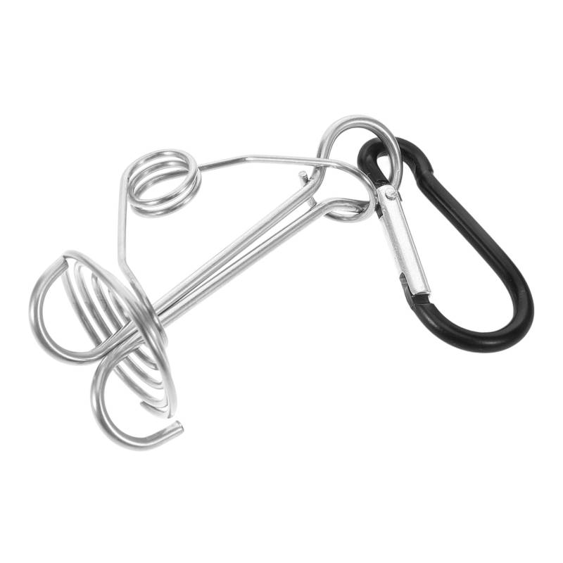 YARNOW Fischgräten-zeltheringe Bequemer Seilspanner Schnallenspanner Verschleißfester Seilspanner Multifunktionaler Seilspanner Federschnalle Zeltseil Mit Fester Schnalle Black Metall von YARNOW