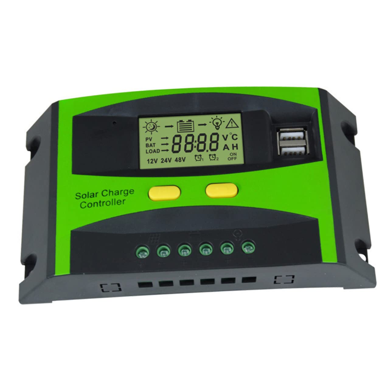 YARNOW Solar Controller 20A Mit LCD Display Dual USB Solar Ladegerät Regler Für Solarpanel Batterie Effizienter Solarregler Für Intelligente Beleuchtung Und Energieversorgung von YARNOW