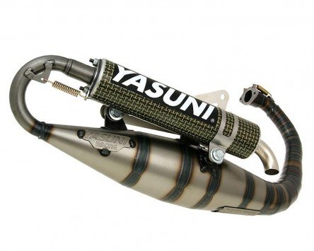 Auspuff YASUNI Carerra 16 Carbon/Aramid - APRILIA Amico 50 GL Typ:GC oder HV von YASUNI