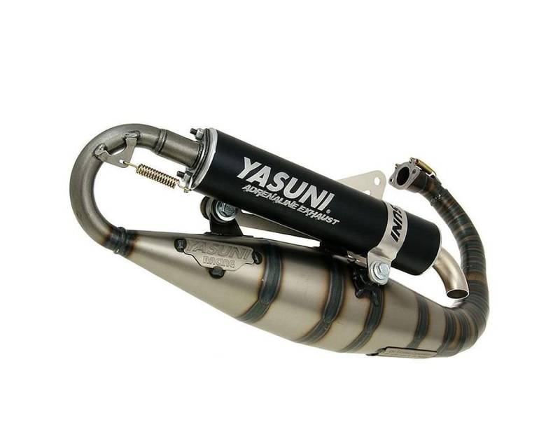 Auspuff Yasuni Carrera 16 schwarz für Minarelli stehend von YASUNI