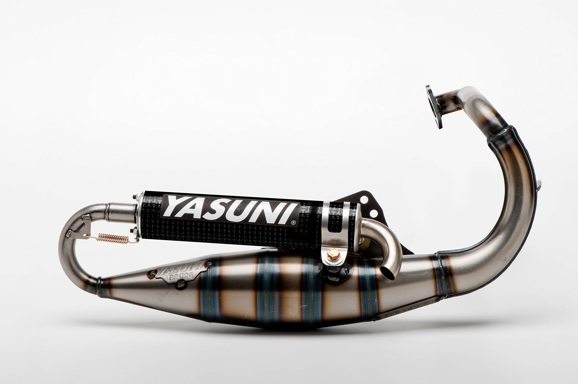 Auspuff Yasuni Scooter R Carbon für Peugeot stehend von YASUNI