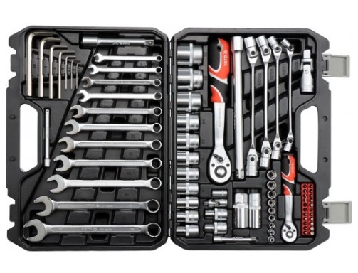 YATO Werkzeugset YT-38781 Werkzeugsatz,Steckschlüsselsatz,Werkzeug Set,Werkzeug Kit von YATO