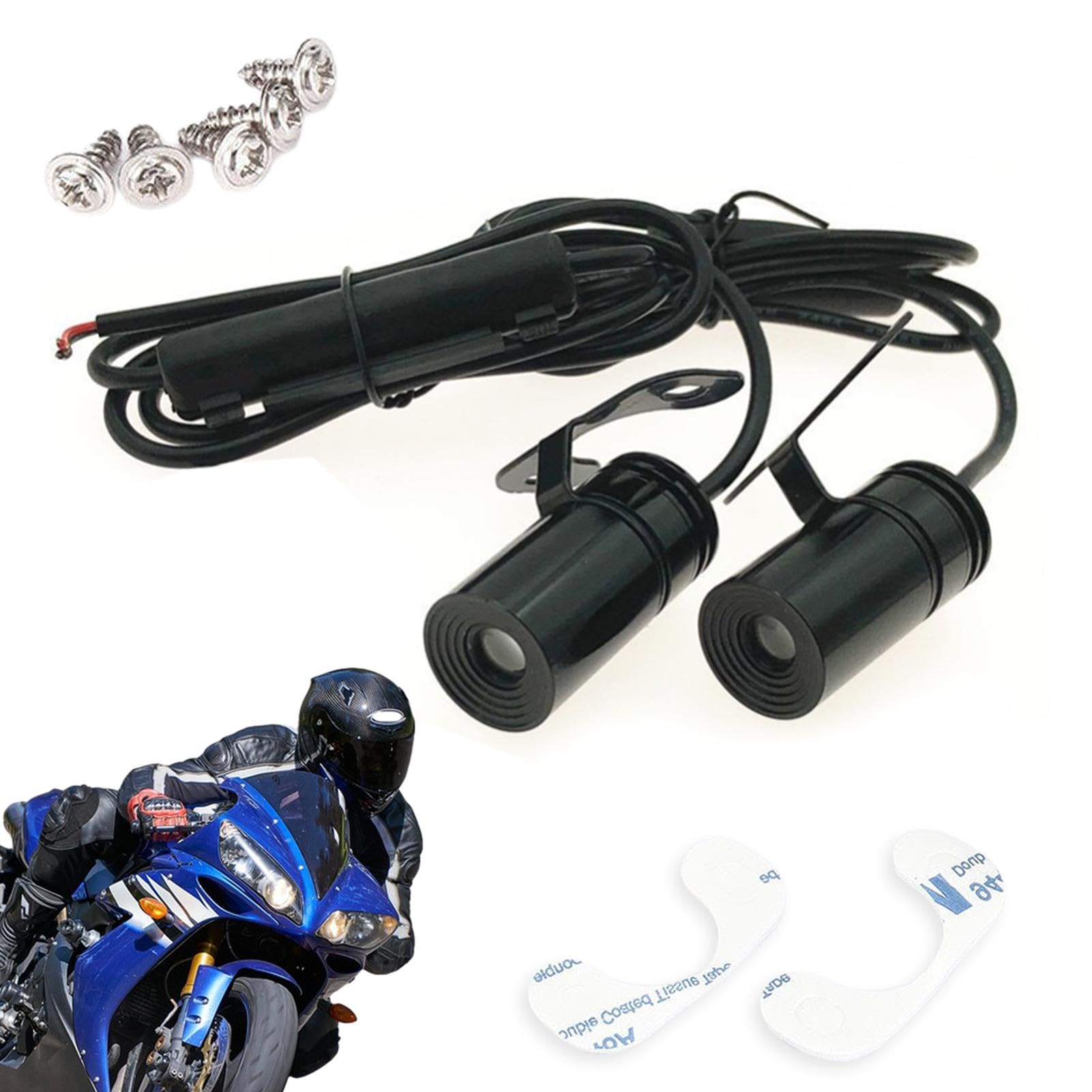 YAVQVIN Bremslicht für Motorrad, LED-Projektor für Motorrad – LED-Leuchten Eagle Eye, 2 Stück, Wing LED-Teppich, Unterglow, Willkommen für Motorradliebhaber von YAVQVIN