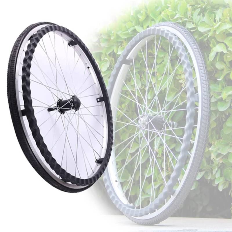 20" 22" 24" Rollstuhl-Hinterrad, Rollstuhlzubehör, Rollstuhl-Ersatzräder, nicht pneumatisch, manuelles Rollstuhl-Hinterrad, Vollreifen (Größe: 20 Zoll/50 cm) von YAXANSIH