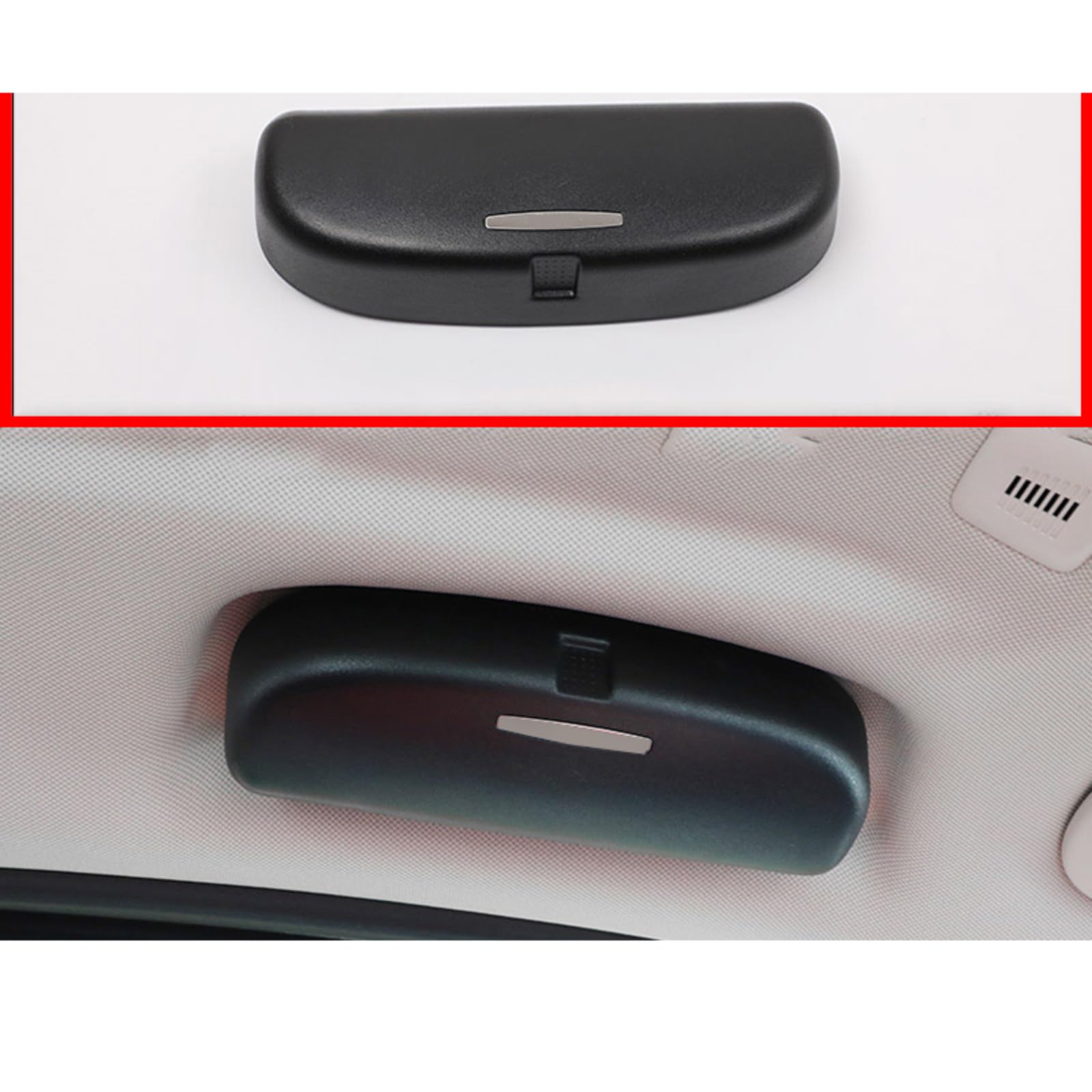 Für BMW X3 G01 2018-2021 Auto-Brillen-Aufbewahrungshalter, Innendekoration, Zubehör, Styling, Umrüstung, Sonnenbrillen-Box (schwarz) von YAZOLAS