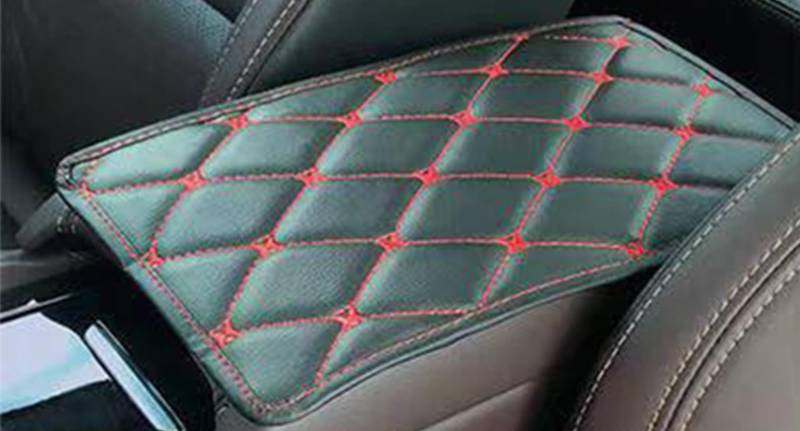Tragen Sie staubdichten Kissenbezug für Fahrzeugzubehör (rot) Für alle Autos Armlehnenbox Matte Auto Innenschutz Pad Modifikation Anti von YAZOLAS