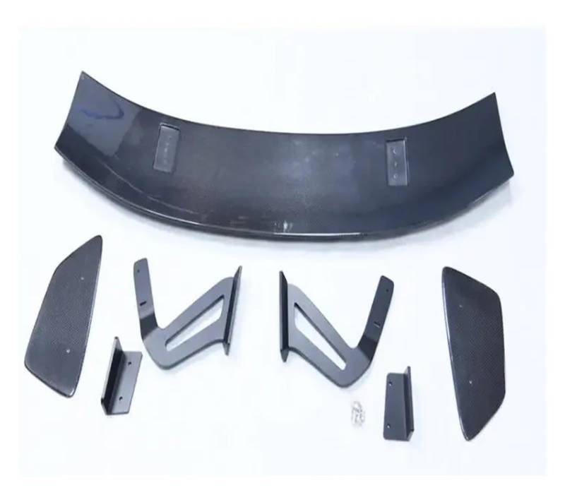 Auto Spoiler Wing Für Cayman Boxster 718 981 987 997 2013-2023 GT4 Carbon Faser Auto Hinten Flügel Stamm Lip Spoiler von YBCVEPQ