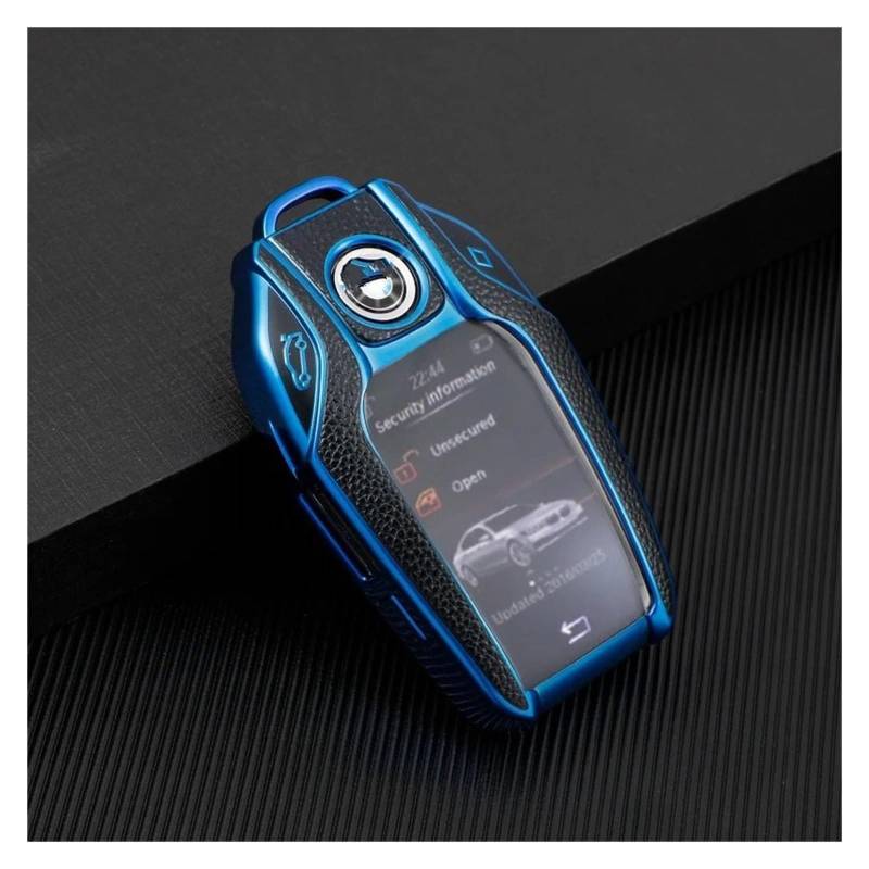 Autoschlüssel Gehäuse Für 5 7 Serie G11 G12 G30 G31 G32 I8 I12 I15 G01 X3 G02 X4 G05 X5 G07 X7 Auto Smart Key Case Schutzhülle Shell Tasche(Blue) von YBCVEPQ