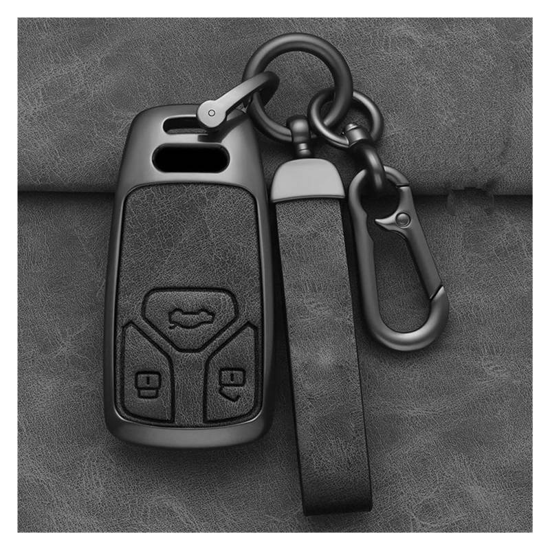 Autoschlüssel Gehäuse Für A6 A5 Q7 S4 S5 A4 B9 Q7 A4L 4m TT TTS RS 8S 2016 2017 2018 Legierung Stil Auto Schlüssel Fall Abdeckung Shell Fob Zubehör(B Grey) von YBCVEPQ