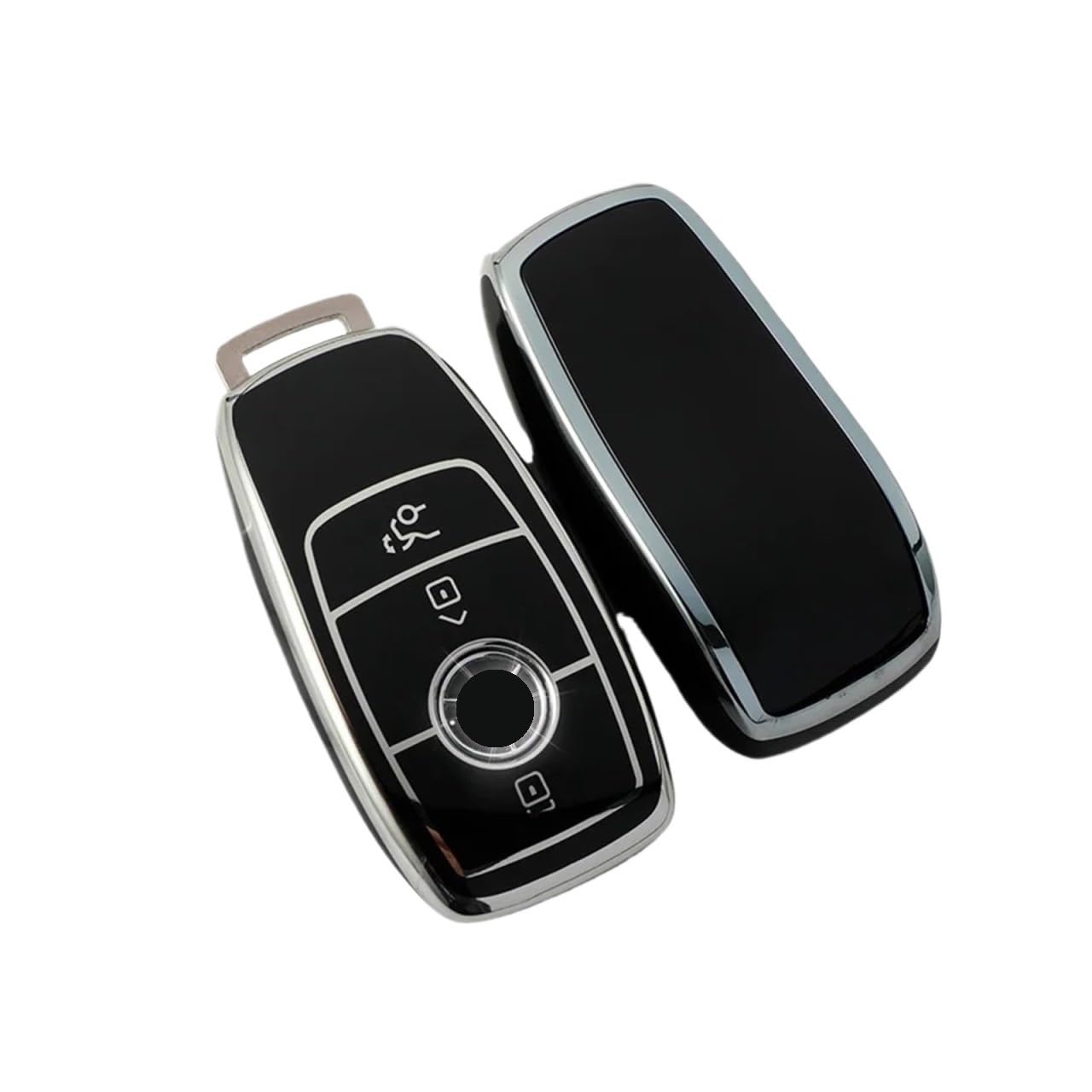 Autoschlüssel Gehäuse Für Benz ACES GLC GLE GLS CLA Klasse W205 W213 W177 X167 W222 G63 TPU Auto Smart Key Fall Abdeckung Shell Fob(Black A) von YBCVEPQ