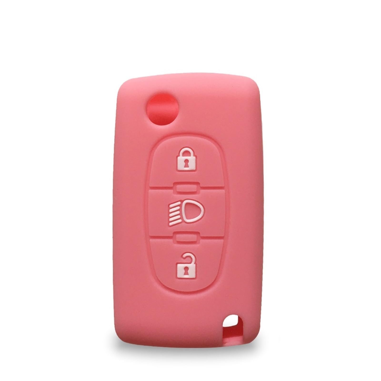 Autoschlüssel Gehäuse Für Citroen C4 Flip Remote Auto Schlüssel Fall Für Citroen C4 Kaktus Grand Picasso C5 C8 3 Tasten Auto Zubehör schlüsselbund(1pink) von YBCVEPQ