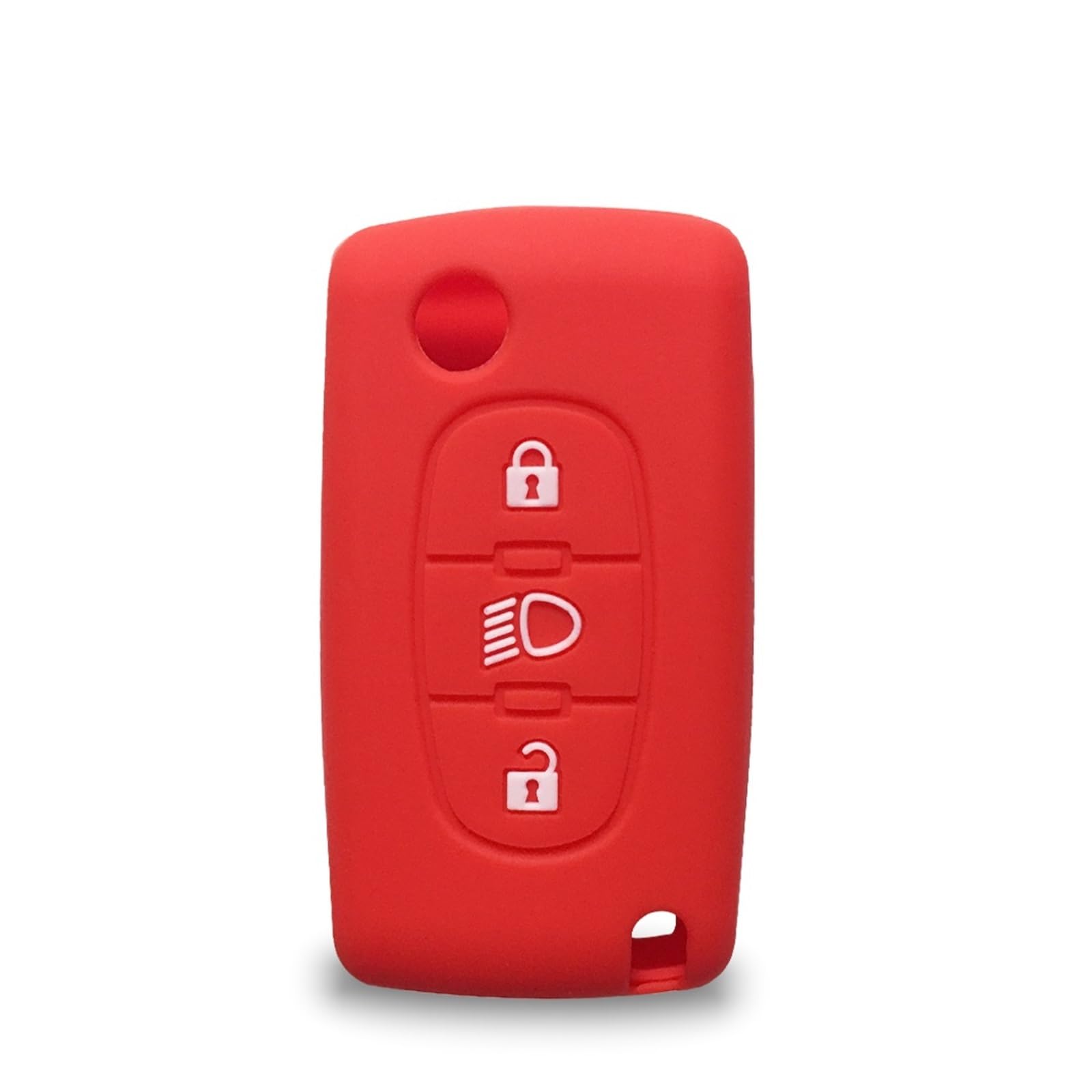 Autoschlüssel Gehäuse Für Citroen C4 Flip Remote Auto Schlüssel Fall Für Citroen C4 Kaktus Grand Picasso C5 C8 3 Tasten Auto Zubehör schlüsselbund(1red) von YBCVEPQ