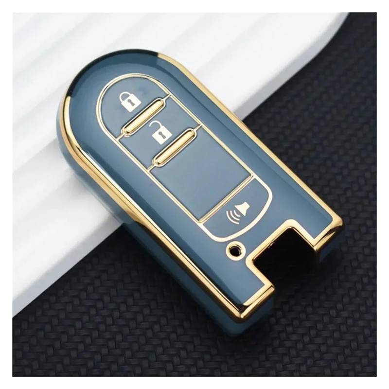 Autoschlüssel Gehäuse Für Daihatsu Tanto LA600S LA800S LA610S LA150S Für Perodua Für Toyota Rush Schlüssel Fall Shell Fob Schutz Zubehör TPU Auto Schlüssel Abdeckung(Gray Key Case) von YBCVEPQ