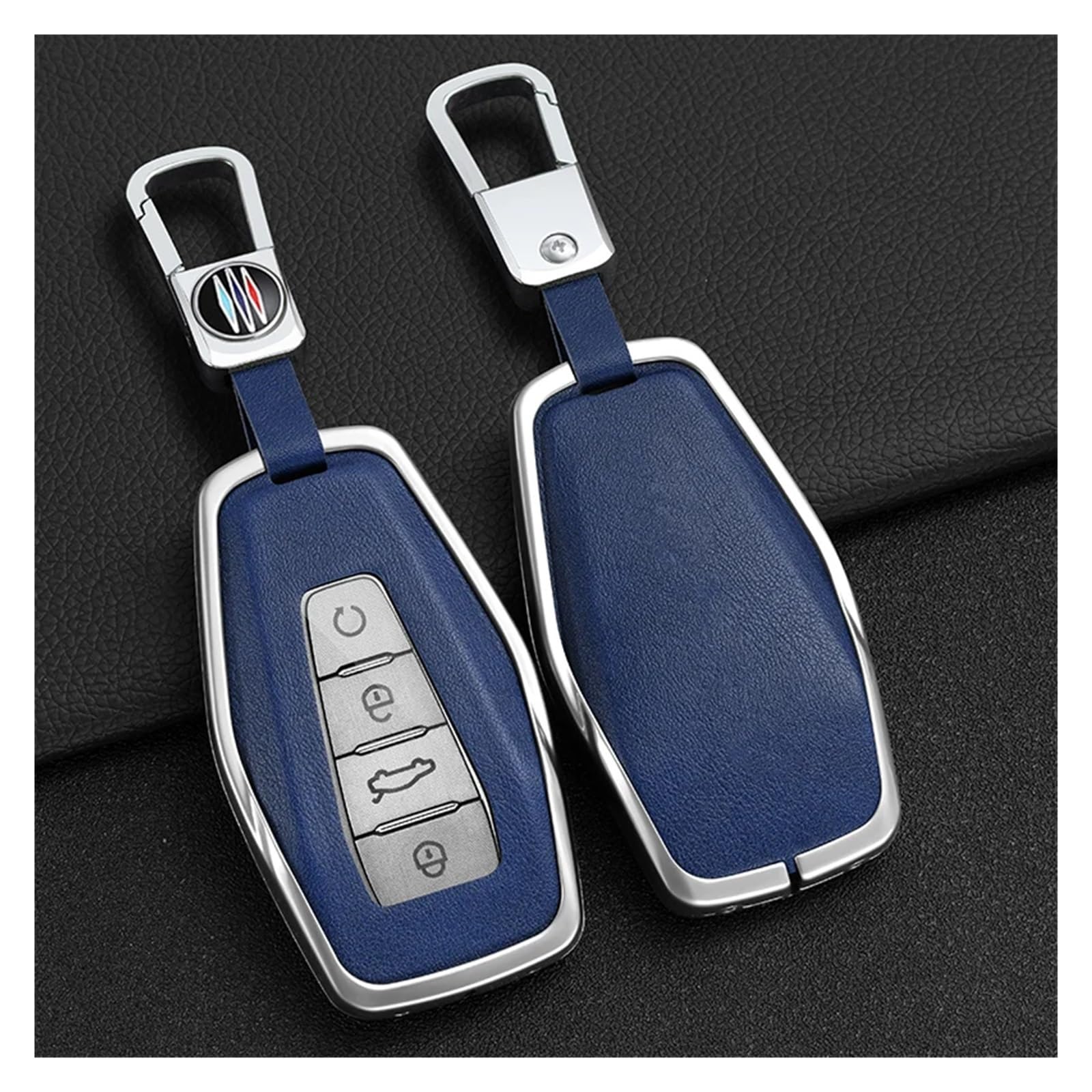 Autoschlüssel Gehäuse Für Geely Coolray X6 Emgrand Global Hawk GX7 Auto Schlüssel Abdeckung Fall Shell Halter Set Fernbedienung Zubehör Auto-Styling Schlüsselbund(Shape B) von YBCVEPQ