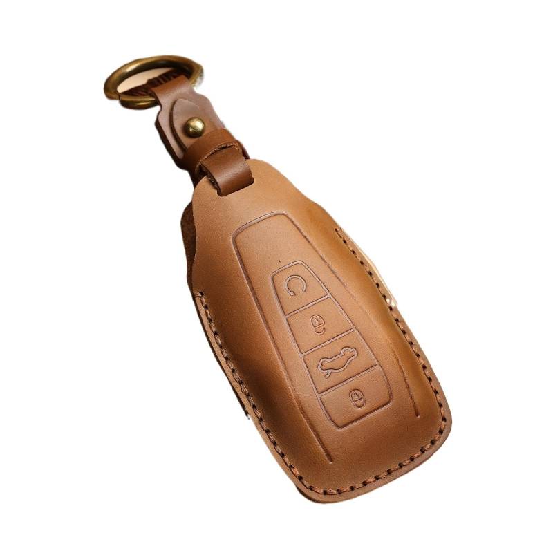 Autoschlüssel Gehäuse Für Geely Coolray X6 Emgrand Global Hawk GX7 Fernbedienung Zubehör Auto-Styling Schlüsselbund Auto Key Fob Abdeckung Fall Shell Halter Set(Beige) von YBCVEPQ