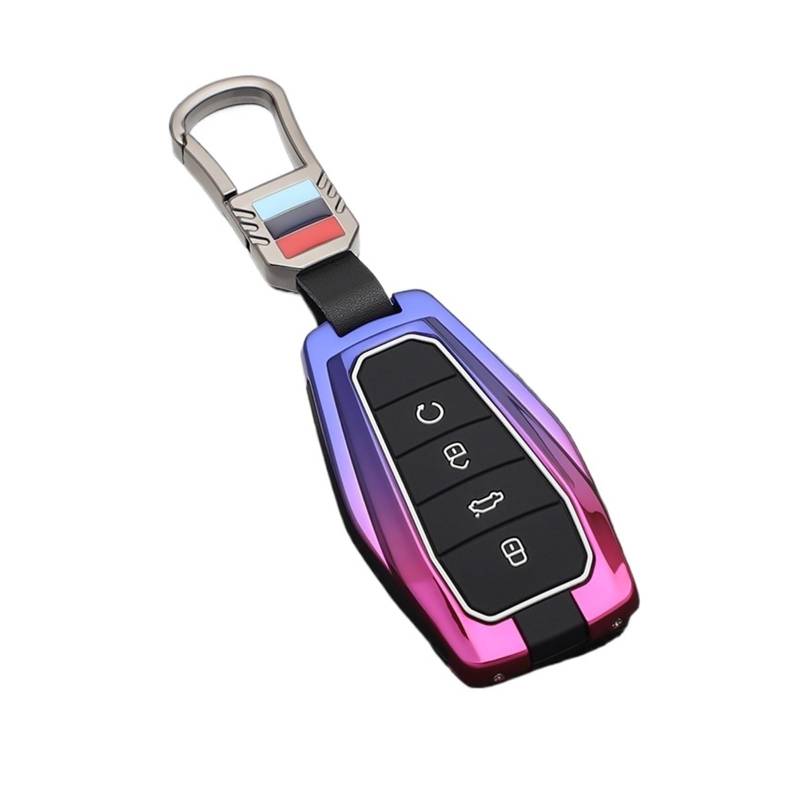 Autoschlüssel Gehäuse Für Geely Coolray X6 Emgrand Global Hawk GX7 Fernbedienung Zubehör Auto-Styling Schlüsselbund Auto Key Fob Abdeckung Fall Shell Halter Set(Gray) von YBCVEPQ