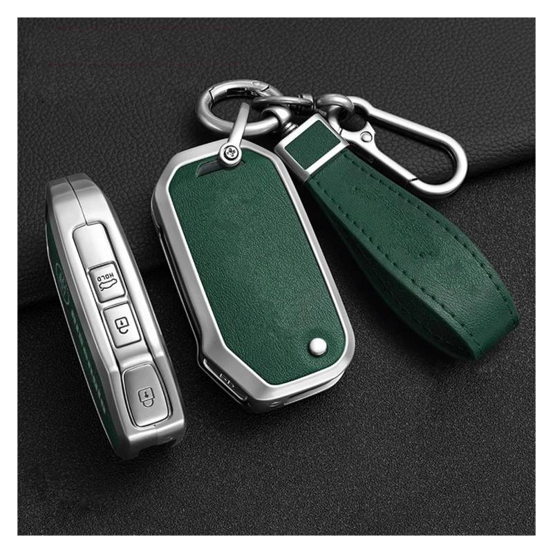 Autoschlüssel Gehäuse Für KIA Sportage R GT Stinger GT Sorento Ceed CD Cerato Forte 2018 2019 Auto Fernbedienung Schlüssel Fall Abdeckung Schützende Shell Fob(Green) von YBCVEPQ