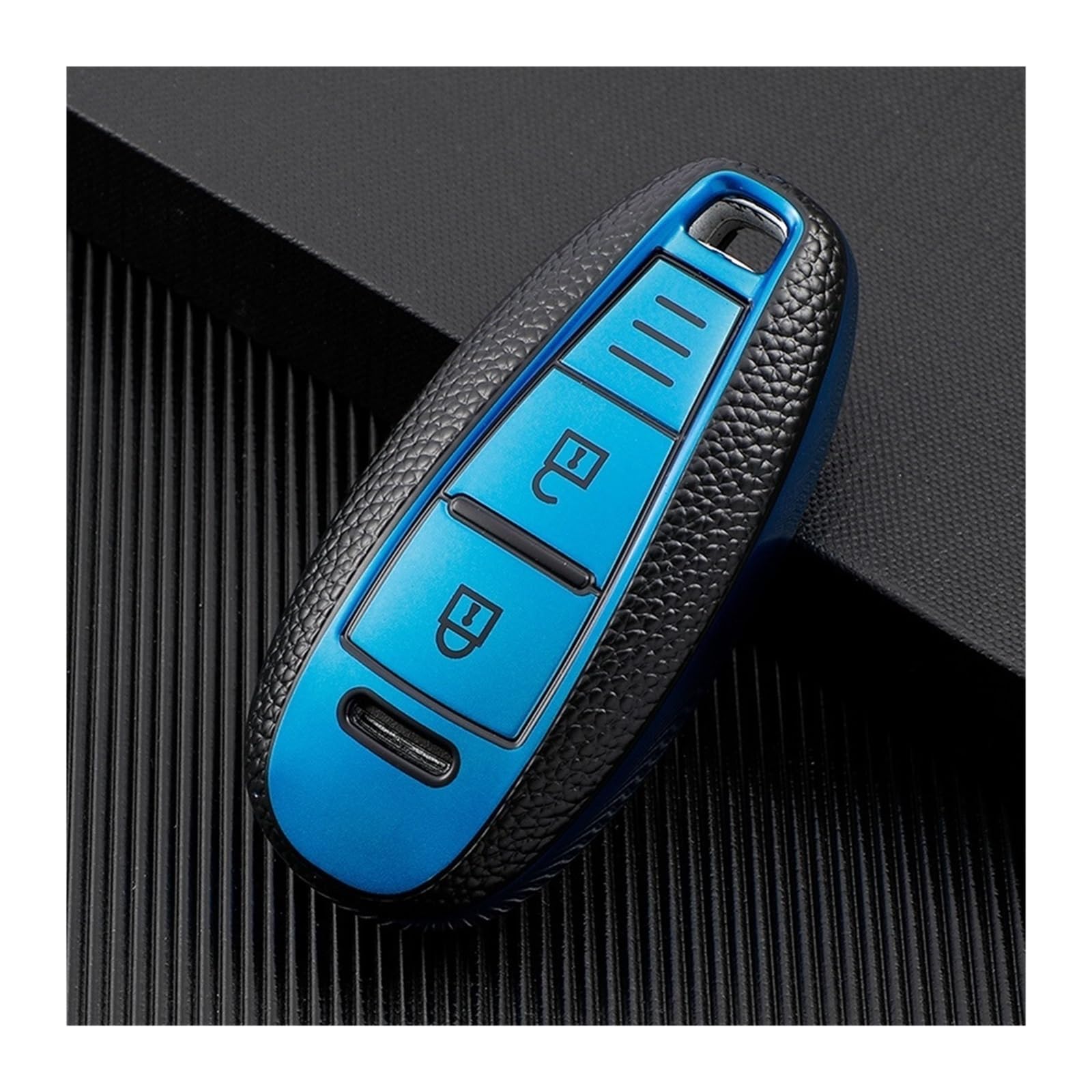 Autoschlüssel Gehäuse Für Suzuki Baleno Ertiga Ciaz Ignis Kizashi Swift SX4 S-Cross Vitars TPU Auto Smart Key Cover Fall Tasche Schutz Schlüsselanhänger(Blue) von YBCVEPQ