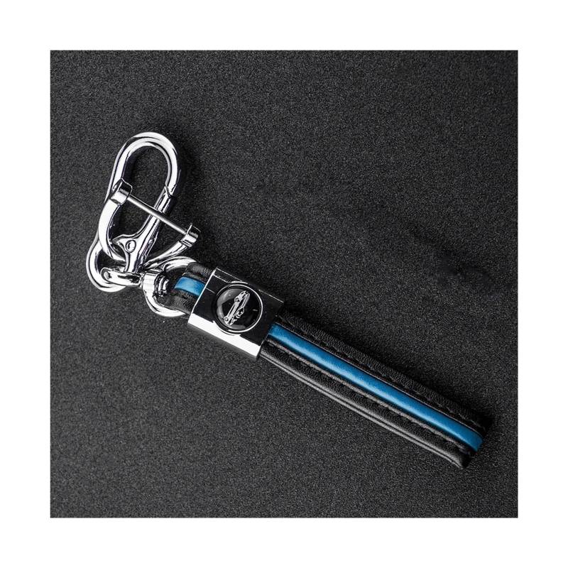 Autoschlüssel Gehäuse Für VW Jetta Golf Passat Beetle Skoda Sitz Polo B5 Schutz TPU Auto Flip Schlüssel Fall Abdeckung Tasche Halter Schlüsselbund(Blue Key Chain) von YBCVEPQ