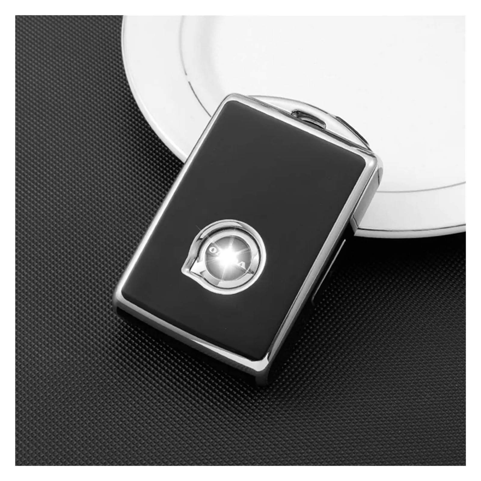 Autoschlüssel Gehäuse Für Volvo XC40 XC90 XC70 S60 S80 S90 C30 V70 V90 2019 2020 TPU Auto Smart Key Case Cover Fob Shell Schutz Schlüsselanhänger Zubehör(Black Key case) von YBCVEPQ