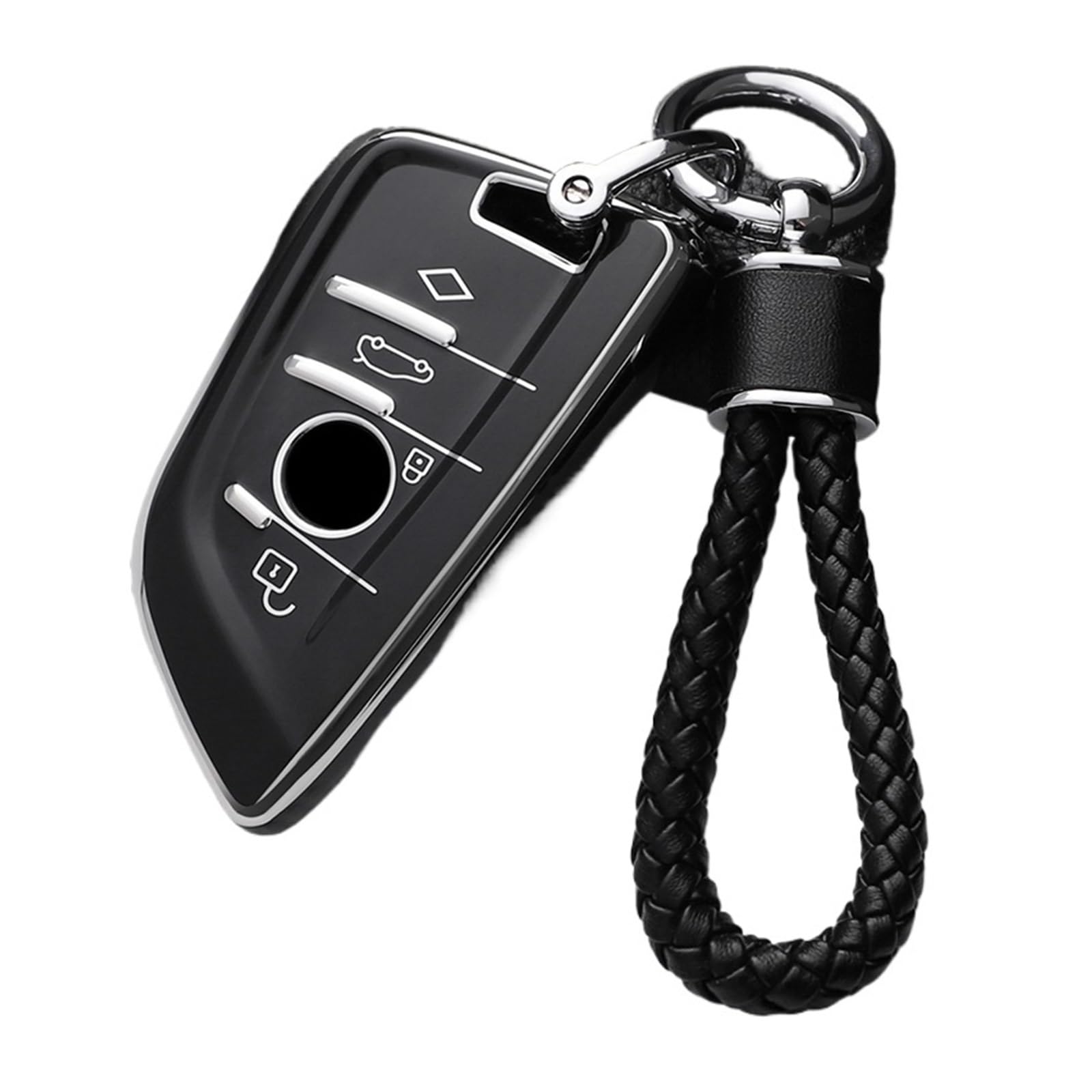 Autoschlüssel Gehäuse Für X1 X3 X4 X5 X6 F15 F16 G30 3 5 7 Serie G11 F48 Zubehör Schlüsselbund TPU Auto Fernbedienung Schlüssel Fall Abdeckung Shell Fob(Black Set1) von YBCVEPQ