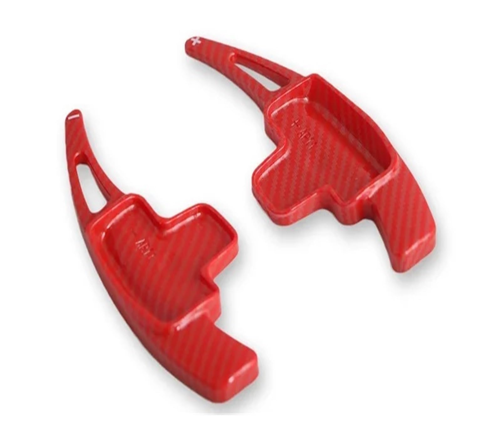 Paddel Shifter Für Benz A B E R M Für Klasse Für GLK Für GL Für SLK Auto Lenkrad Hinterrad Schaltwippe Auto Schaltausrüstung Halbautomatische Kupplung Rot(Fibre Red) von YBCVEPQ