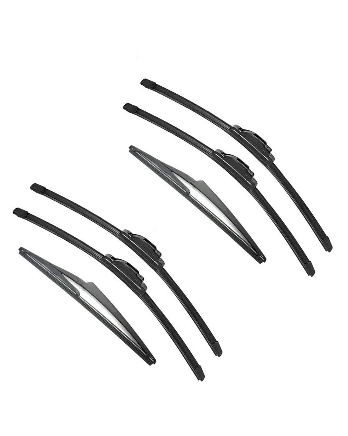 Scheibenwischerblätter For Qashqai J11 2013 2014 2015 2016 2017 2018 2019 2020 Double Rubber Car Wiper Windshield Wipers Rubber Car Accessories(6PCS) von YBCVEPQ