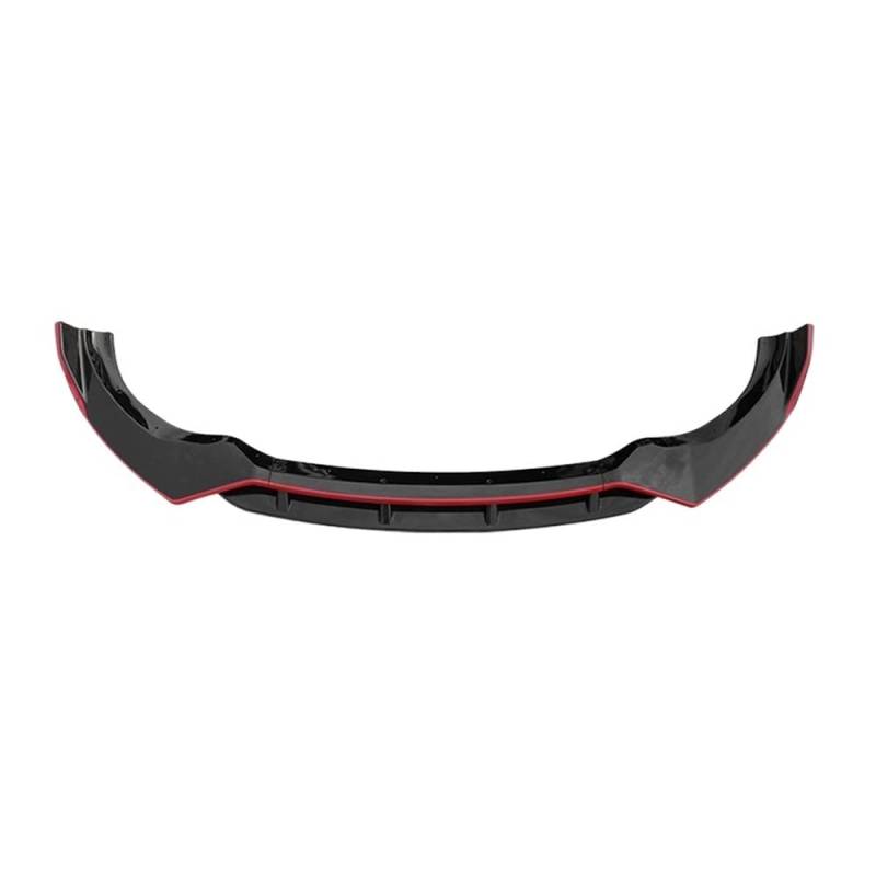 YBDFCBF 18 19 20 Auto Frontstoßstange Lip Spoiler Splitter Diffusor Abnehmbarer Body Kit Cover Guard kompatibel for BMW G01 X3 G02 X4 2018 2019 2020(A Black red) von YBDFCBF