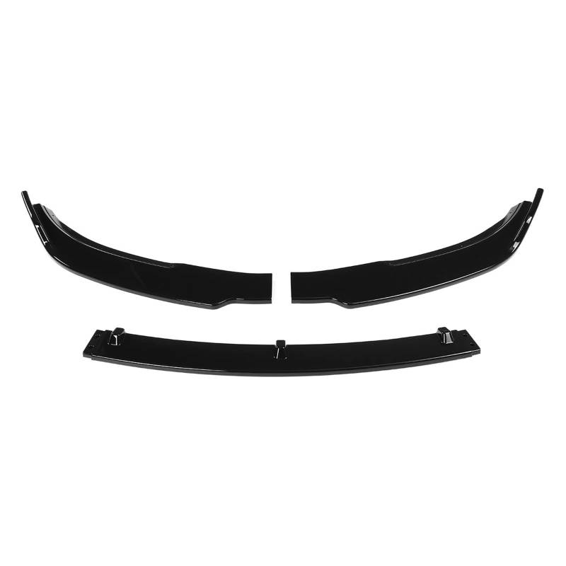 YBDFCBF 3-teiliges Carbon-Look/schwarzes Auto-Frontstoßstangen-Splitter-Lippenkörper-Set, Spoiler-Diffusor-Schutz, kompatibel for Tesla Model 3 Limousine 2016–2021(Gloss Black) von YBDFCBF