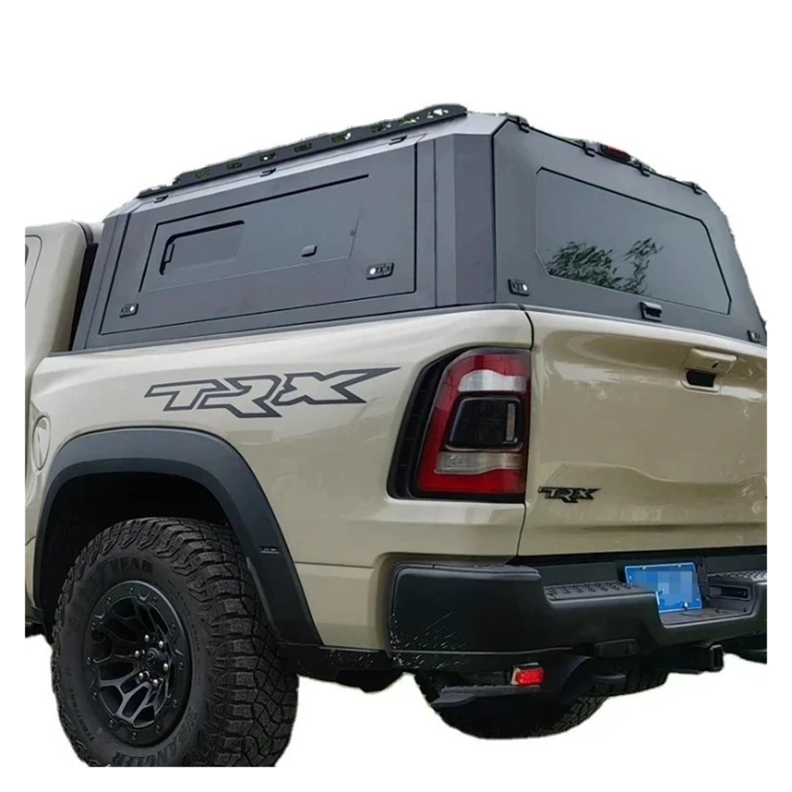 YBDFCBF 5,5 FT Laderaumabdeckung Pickup Truck Topper kompatibel for Toyota Tundra 2014–2025 Laderaumabdeckung mit Schloss, LKW-Ladeflächenüberdachung, Hardtop-Überdachung, Zubehörabdeckungen(Style B:S von YBDFCBF