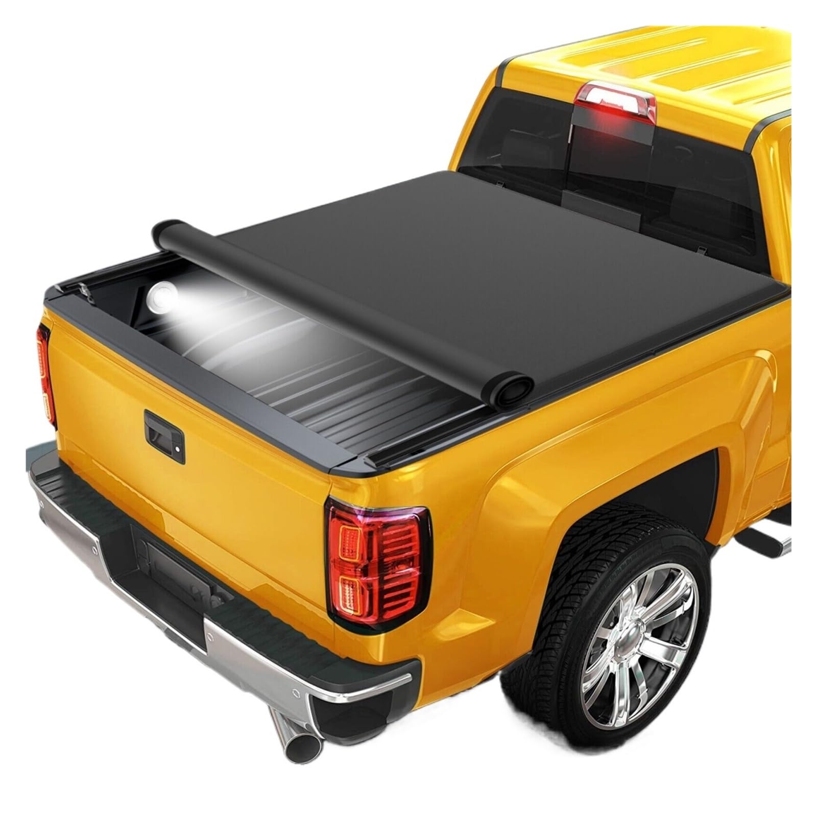 YBDFCBF 5FT aufrollbare Laderaumabdeckung kompatibel for Toyota Tacoma 2005–2024 LKW-Ladefläche 5' von YBDFCBF