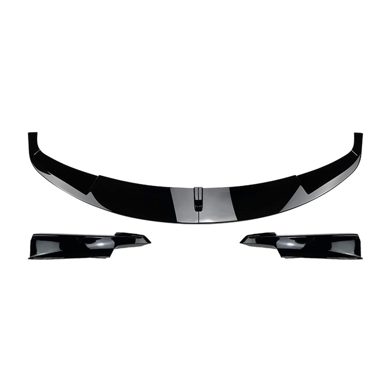 YBDFCBF ABS Carbon Fiber Bodykits Front Lip Spoiler Splitter Zubehör kompatibel for BMW F30 F31 M-tech M Sport 2012-2018(Black) von YBDFCBF