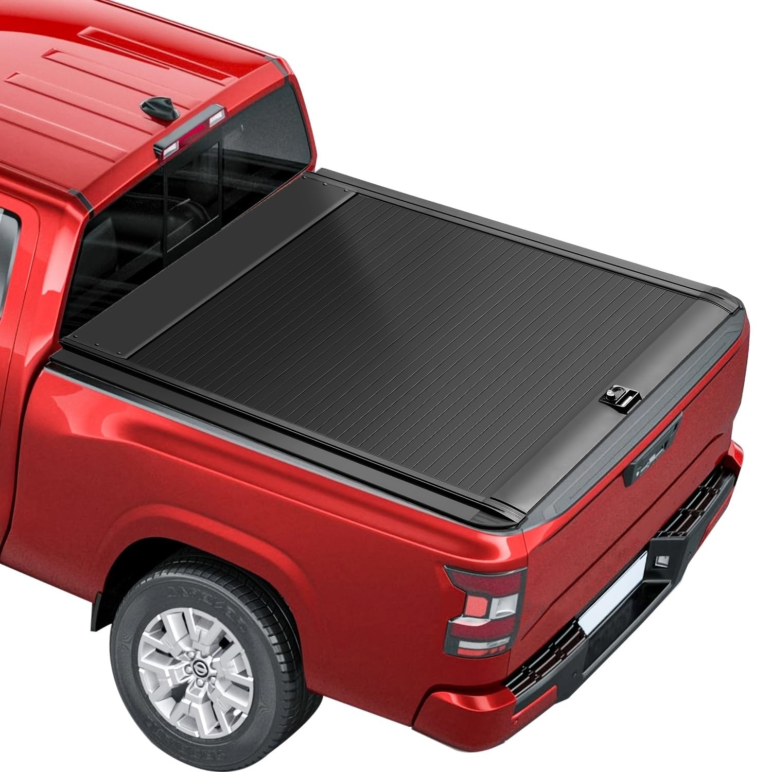 YBDFCBF Ausziehbare Laderaumabdeckung aus Aluminium, kompatibel mit Honda Ridgeline 2017–2024, 1,5 m Ladefläche, lackierte Oberfläche, langlebige LKW-Ladeflächenabdeckung(Combination Lock) von YBDFCBF