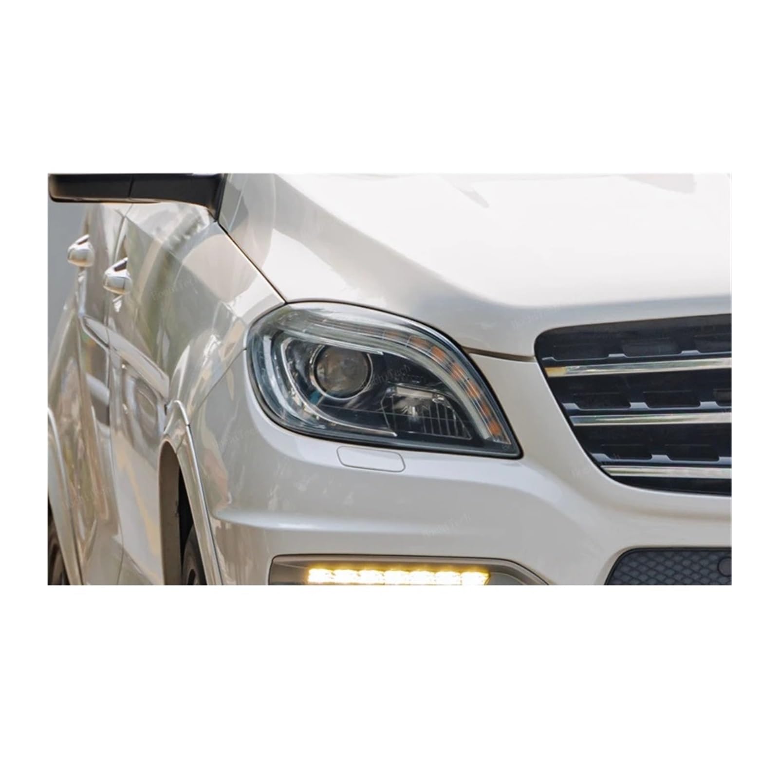 YBDFCBF Auto Transparentes Gehäuse Frontscheinwerfer Objektivschale Abdeckung Glas Lampenschirm kompatibel for Mercedes-Benz ML-Klasse W166 vor dem Facelift 2011–2015(Right and Left) von YBDFCBF