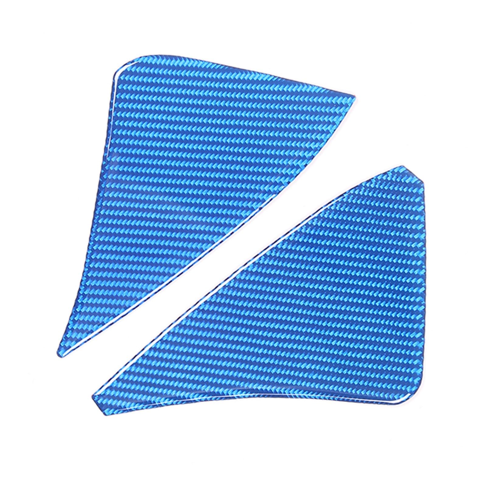 YBDFCBF Kompatibel for Corvette C6 2005–2013, Zubehör, Innenverkleidung, weiche Kohlefaser, seitlicher dekorativer Aufkleber for das Armaturenbrett(Blue) von YBDFCBF