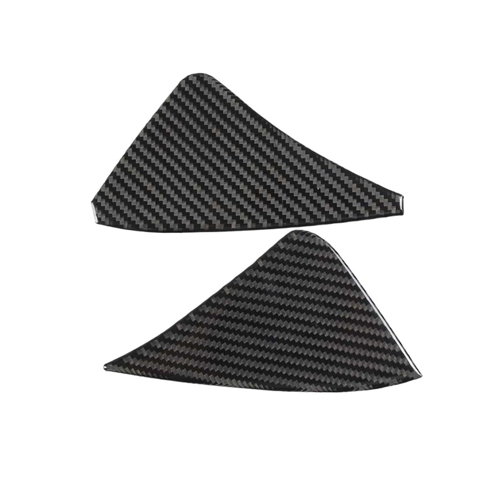 YBDFCBF Kompatibel for Corvette C6 2005–2013, Zubehör, Innenverkleidung, weiche Kohlefaser, seitlicher dekorativer Aufkleber for das Armaturenbrett(Carbon Fiber Black) von YBDFCBF