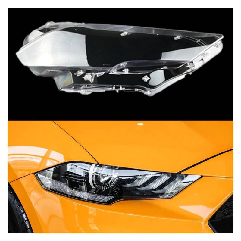 YBDFCBF Kompatibel for Ford Mustang 2018 2019 2020 Frontscheinwerfer Transparente Lampenschirme Lampenschalenmasken Scheinwerfer Glaslinsenabdeckung Lichtkappen(Right) von YBDFCBF