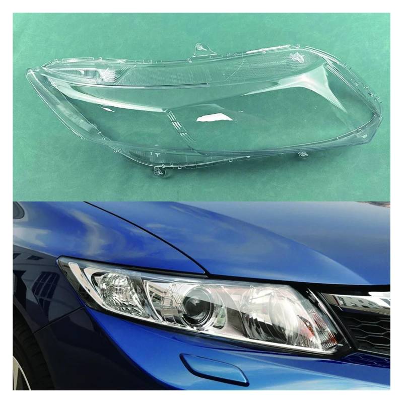 YBDFCBF Kompatibel for Honda Civic 9. Generation 2012 2013 2014 2015 Auto Scheinwerfer Abdeckung Lampcover Lampenschirm Lampe Glas Objektiv Fall Auto Licht Kappen(Right) von YBDFCBF