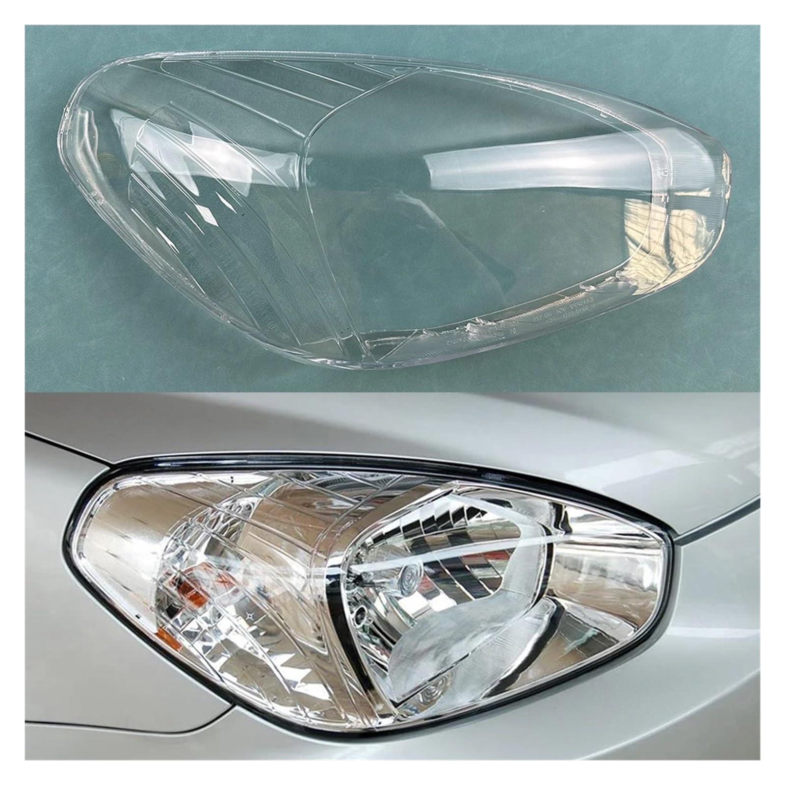 YBDFCBF Kompatibel for Hyundai Accent 2006 2007 2008 2009 2010 Auto Front Scheinwerfer Abdeckung Objektiv Scheinwerfer Transparent Lampshad Lampe Shell Masken(Right) von YBDFCBF