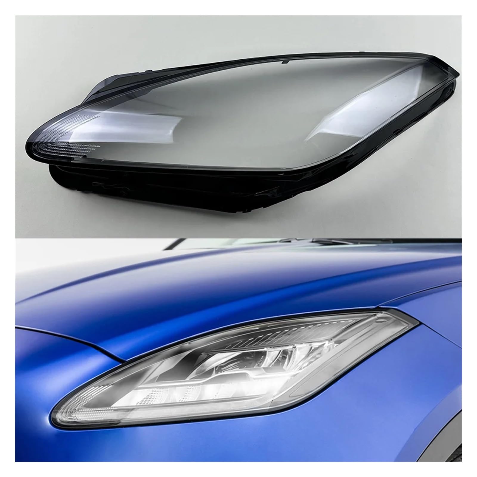 YBDFCBF Kompatibel for Jaguar E-Pace 2018 2019 2020 Scheinwerfer Abdeckung Transparente Scheinwerfer Shell Objektiv Ersetzen Original Lampenschirm(Left) von YBDFCBF