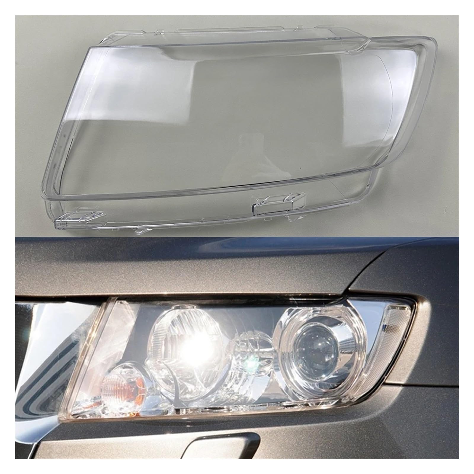 YBDFCBF Kompatibel for Jeep Grand Cherokee 2011 2012 2013 Scheinwerfer Shell Transparent Lampe Schatten Objektiv Front Scheinwerfer Abdeckung Lampenschirm(Left) von YBDFCBF