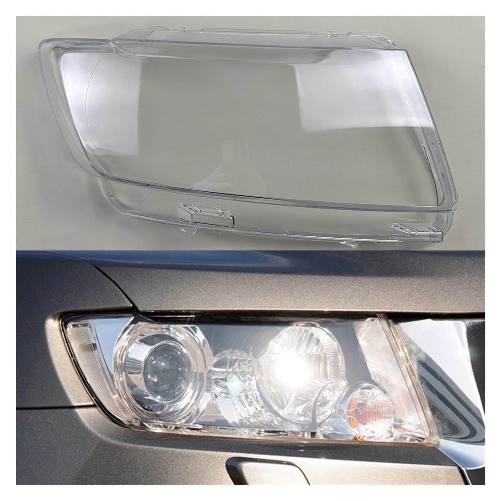 YBDFCBF Kompatibel for Jeep Grand Cherokee 2011 2012 2013 Scheinwerfer Shell Transparent Lampe Schatten Objektiv Front Scheinwerfer Abdeckung Lampenschirm(Right) von YBDFCBF