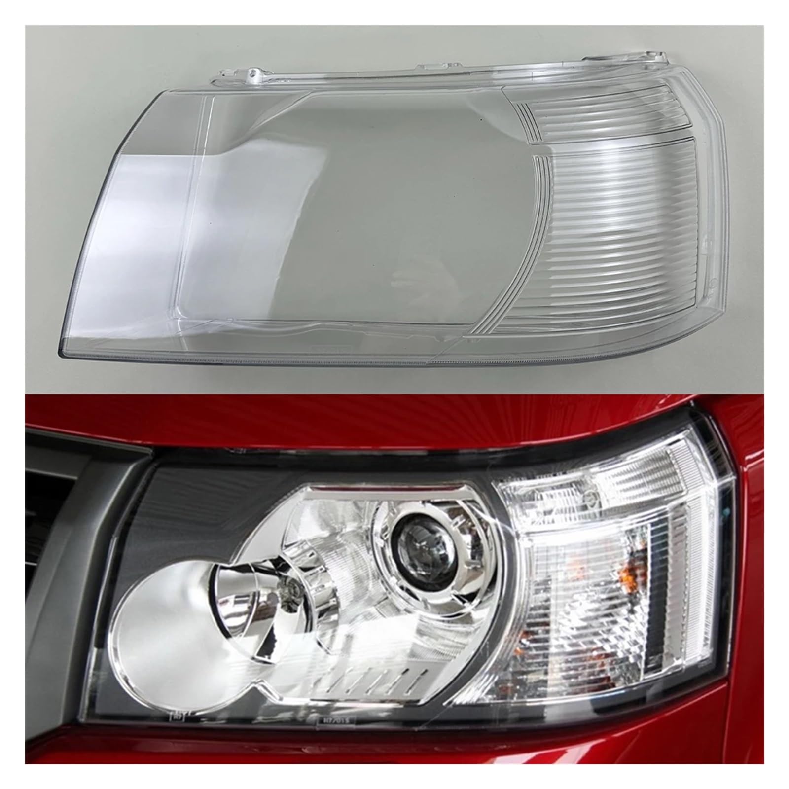 YBDFCBF Kompatibel for Land Rover Freelander 2 2007–2012, Scheinwerferabdeckung, Schatten, Scheinwerferschale, transparente Lampenschirmlinse, Auto-Ersatzteile(Left) von YBDFCBF