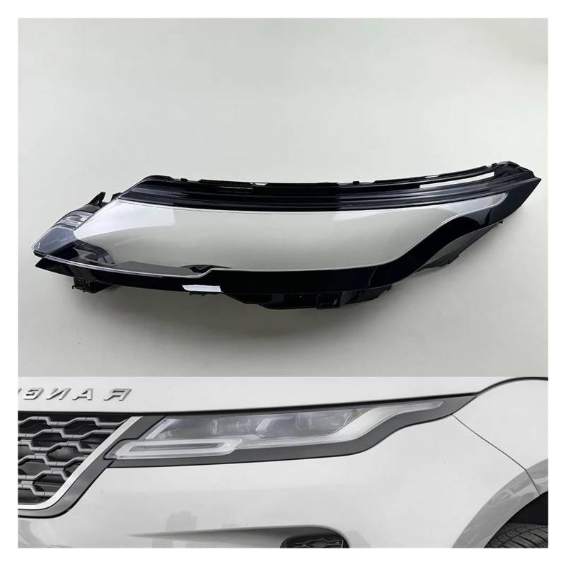 YBDFCBF Kompatibel for Land Rover Range Rover Evoque 2020 2021 2022 Scheinwerfer Abdeckung Scheinwerfer Shell Objektiv Ersetzen Original Lampenschirm(Left) von YBDFCBF